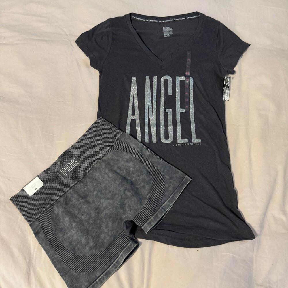 Victoria’s Secret Shirt and bike shorts set